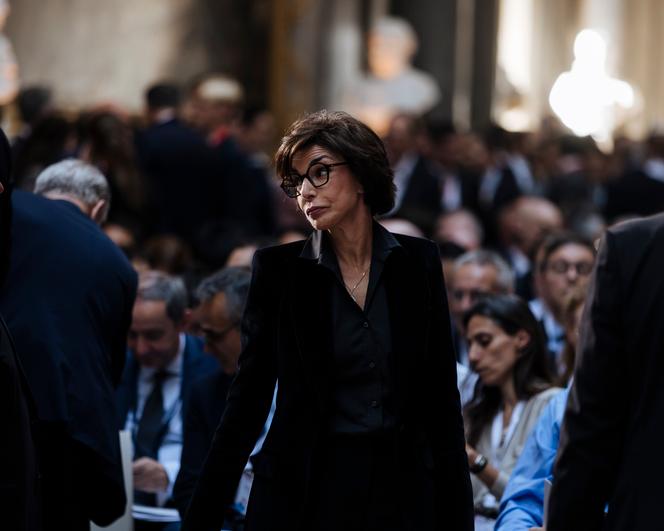 La ministre de la culture, Rachida Dati, lors du sommet Choose France, à Versailles, le 19 mai 2025.