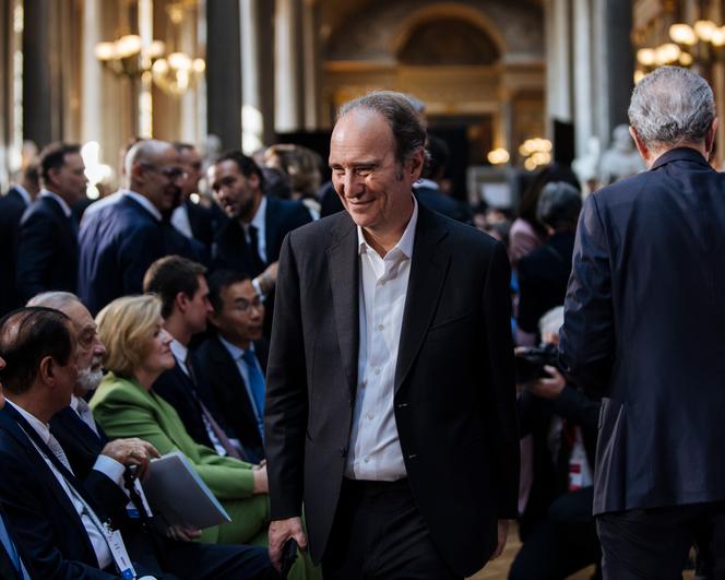 Xavier Niel, fondateur et actionnaire principal d’Iliad, lors du sommet Choose France, à Versailles, lundi 19 mai 2025.