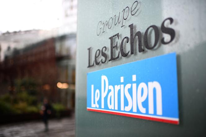 Le siège du Groupe « Les Echos-Le Parisien », à Paris, le 20 décembre 2022.