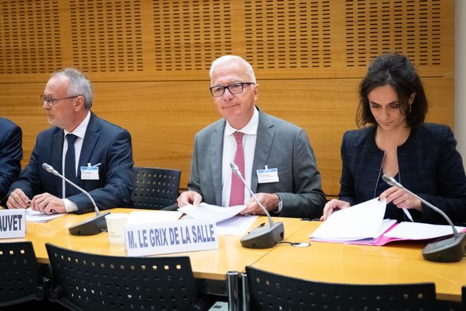 Alain Le Grix de la Salle, président d’ArcelorMittal, lors de son audition par la commission sur les défaillances des pouvoirs publics, à l’Assemblée nationale, à Paris, le 20 mai 2025.