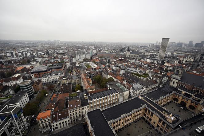 Une vue aérienne de Bruxelles, en novembre 2024