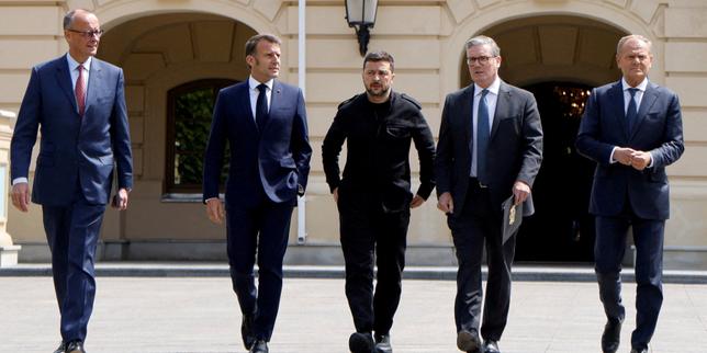 'The association of Macron, Merz, Starmer and Tusk signals a turning point in support for Ukraine'