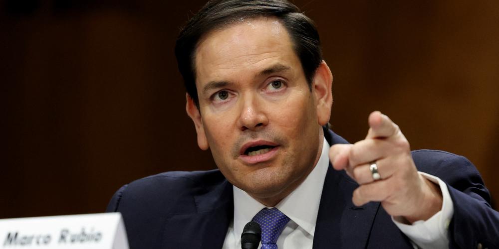Le secrétaire d’État américain Marco Rubiolors d’une audience de la commission sénatoriale des relations étrangères, à Washington, le 20 mai 2025. - JONATHAN ERNST / REUTERS