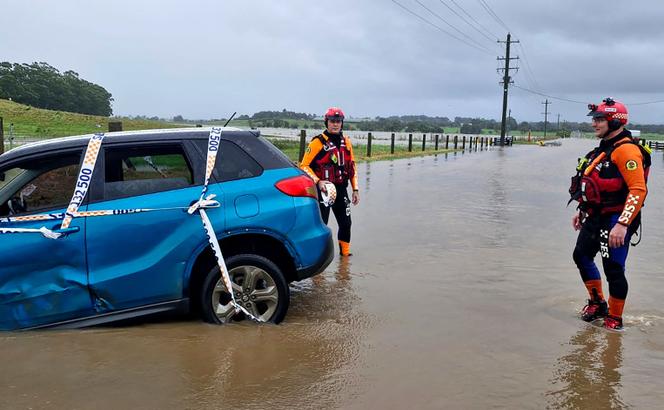 Inondation près de Maitland, en Nouvelle-Galles du Sud, le 21 mai 2025.