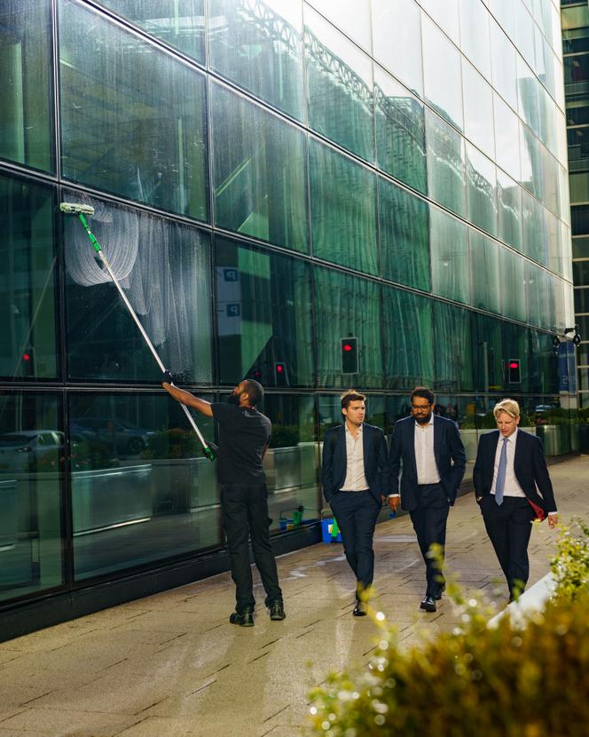 Dans le quartier d’affaires de Canary Wharf, à Londres, le 26 septembre 2024.