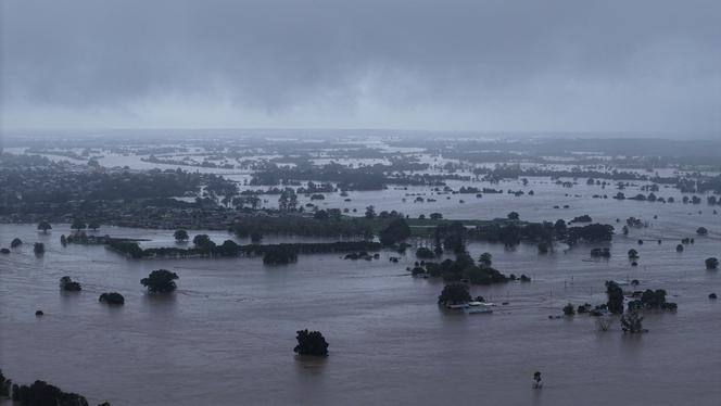 Flooding in Tinonee, New South Wales, Australia, on May 21, 2025.