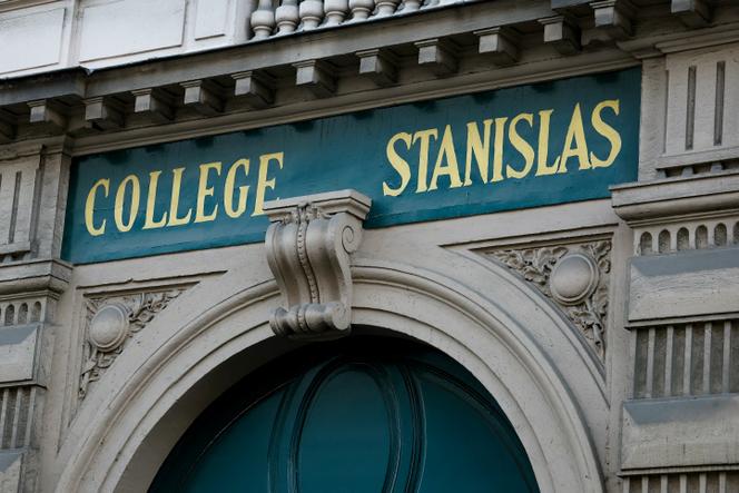 La façade du collège Stanislas, à Paris, le 18 janvier 2024.