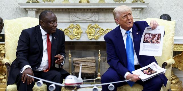 Trump traps South African president at the White House with accusations of persecution against white farmers