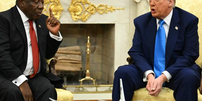 Trump confronts South African president over unfounded genocide claims