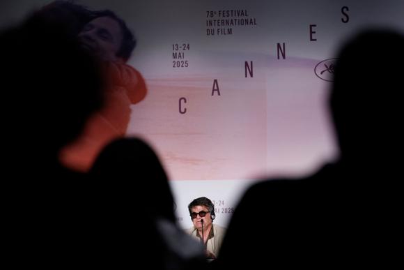 Jafar Panahi op de persconferentie na de vertoning van