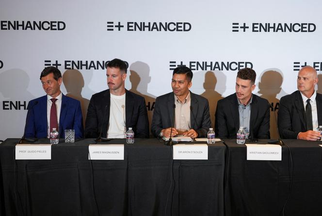 A conferência de lançamento de jogos aprimorados de Las Vegas em Las Vegas (Estados Unidos) em 21 de maio de 2025.