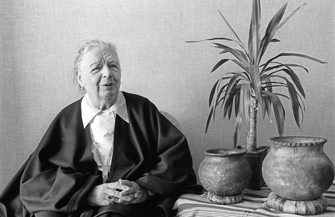 Marguerite Yourcenar, à Marseille, en avril 1984.
