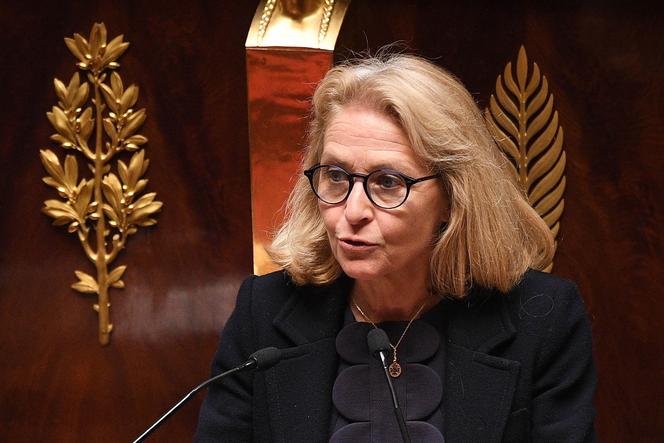 La présidente de l’Arcep, Laure de La Raudière, alors députée de centre droit du parti Agir, à l’Assemblée nationale, à Paris, le 28 avril 2020.