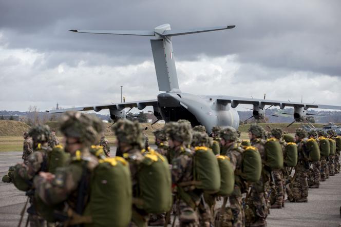 Les parachutistes du 8ᵉ RPIMa de Castres, à Cugnaux (Haute-Garonne), le 17 janvier 2019.