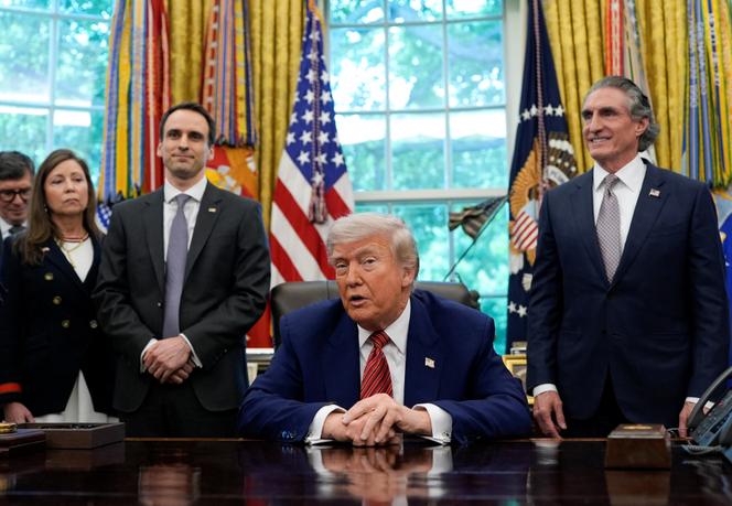 Le président américain Donald Trump, à la Maison Blanche, à Washington, le 23 mai 2025.