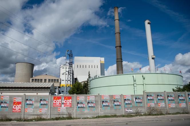 Devant la centrale biomasse de Gardanne (Bouches-du-Rhône), le 17 octobre 2019.