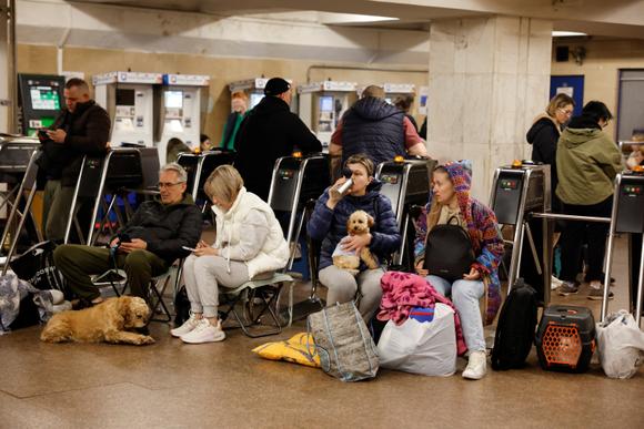En una estación de metro de Kyiv, Ucrania, el 25 de mayo de 2025.
