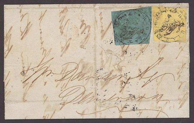Prix atteint lors de la dernière vente Spink, lettre de Guyane britannique, de Berbice (3 novembre 1851, pour Demerara), 240 000 livres (environ 285 450 euros).