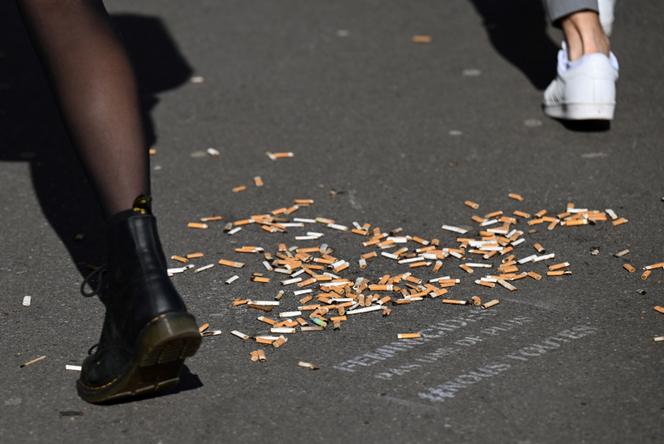 Une rue de Paris, en mars 2022.