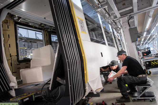 Dans l’usine CAF de Bagnères-de-Bigorre (Hautes-Pyrénées), le 20 mai 2025.