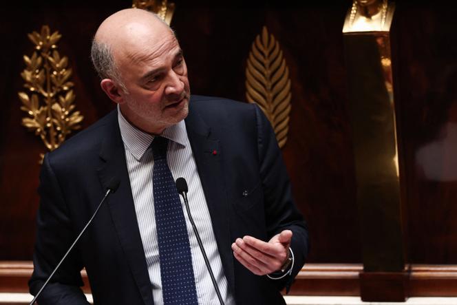 Pierre Moscovici, premier président de la Cour des comptes, lors de la présentation du rapport annuel de la Cour des comptes à l’Assemblée nationale, à Paris, le 26 mars 2025.