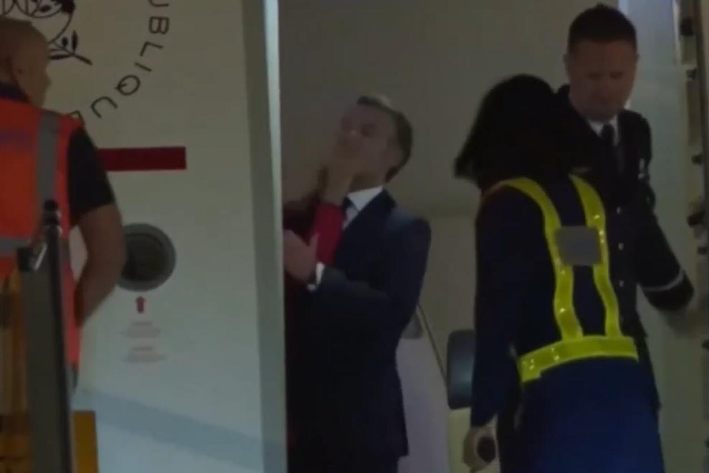 Macron's entourage denies he was slapped by his wife on plane upon arriving in Vietnam