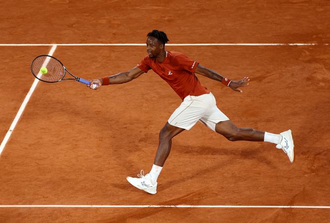 Le Français Gaël Monfils lors du 1ᵉʳ tour de l’édition 2025 de Roland-Garros, lundi 27 mai 2025, à Paris.