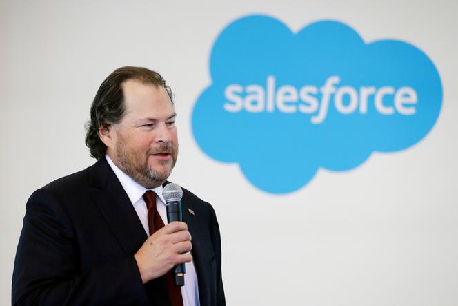 Le PDG de Salesforce, Marc Benioff, à Indianapolis, le 16 mai 2019.