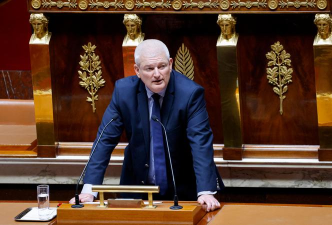 Le député (divers gauche) de Charente-Maritime Olivier Falorni, rapporteur de la proposition de loi sur l’aide à mourir, à l’Assemblée nationale, à Paris, le 12 mai 2025.