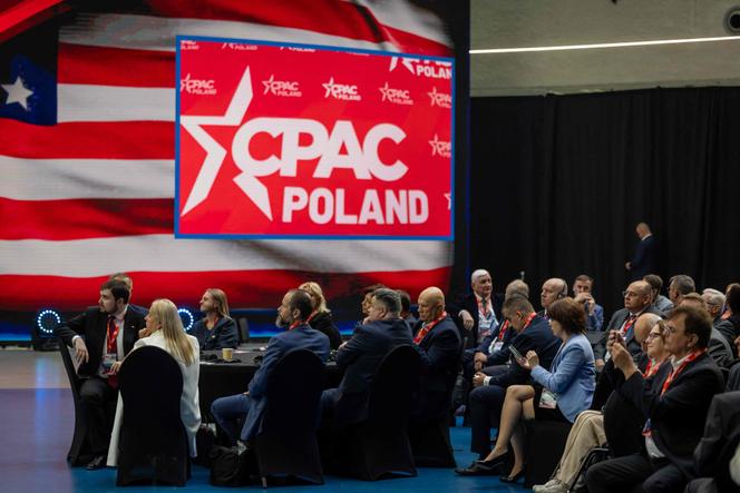 La conférence d’action politique conservatrice au Centre des expositions et des congrès de Rzeszow, en Pologne, le 27 mai 2025.