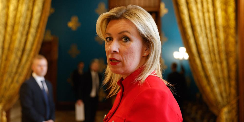 La porte-parole du ministère des affaires étrangères russe, Maria Zakharova, à Moscou, le 11 mars 2025. - MAXIM SHEMETOV / AFP