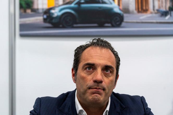 Antonio Filosa, alors directeur de l’exploitation de Stellantis North America, à Detroit (Michigan), le 10 janvier 2025.
