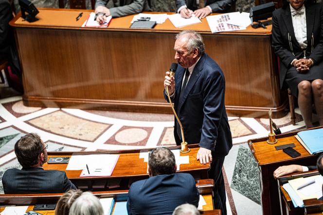 Le premier ministre, François Bayrou, lors de la séance des questions au gouvernement, à l’Assemblée nationale, à Paris, le 27 mai 2025.