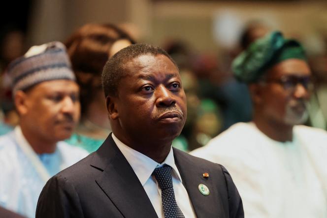 O Presidente Togolês, Faure GNASSINGBÉ, em Lagos (Nigéria), em 28 de maio de 2025.