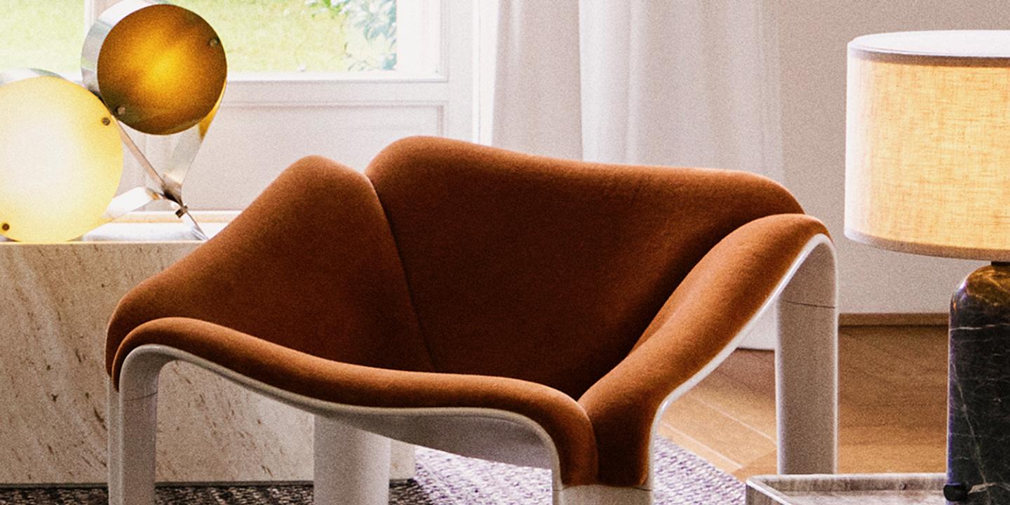 Le fauteuil F300 de Pierre Paulin réédité