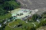 Le village de Blatten, dans les Alpes suisses, après l’effondrement d’un glacier, le 29 mai 2025. 