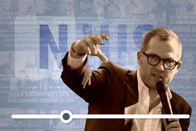 Julian Reichelt, ancien rédacteur en chef de « Bild » désormais aux manettes de la plateforme réactionnaire Nius, à Munich, le 9 mars 2023.