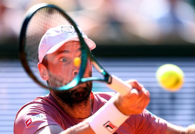 Le Français Quentin Halys lors de son match face au Danois Holger Rune, à Roland-Garros, à Paris, le 30 mai 2025.