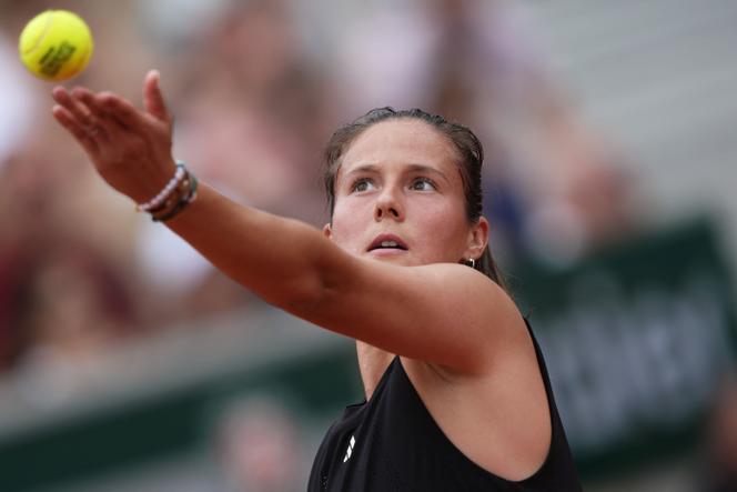 L’Australienne Daria Kasatkina lors de sa victoire au troisième tour de Roland-Garros, samedi 31 mai 2025, face à l’Espagnole Paula Badosa.