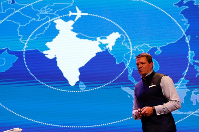 Pieter Elbers, PDG d’IndiGo, à New Delhi (Inde), le 1ᵉʳ juin 2025.