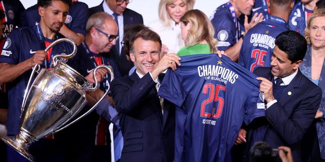 PSG fans raise the roof as triumphant players hold aloft Champions League trophy