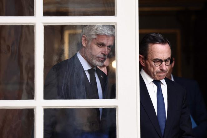 Bruno Retailleau et Laurent Wauquiez, à Matignon, à Paris, le 2 juin 2025.
