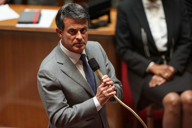 Le ministre des outre-mer, Manuel Valls, à l’Assemblée nationale, le 3 juin 2025.