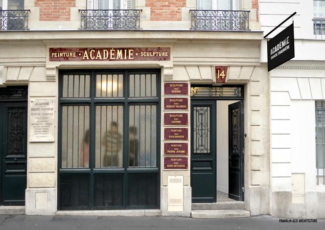 Projet de réhabilitation de l’Académie de la Grande-Chaumière par le cabinet d’architecture Franklin Azzi.