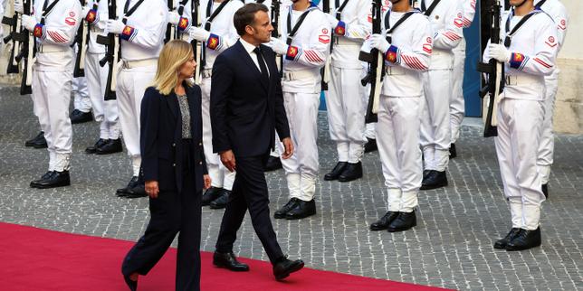 Macron and Meloni, at Rome meeting, 'aim to strengthen common commitment' between France and Italy