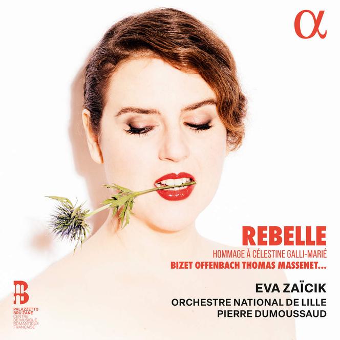 Pochette de l’album « Rebelle. Hommage à Célestine Galli-Marié » par la mezzo-soprano Eva Zaïcik.
