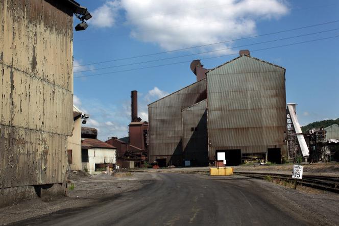 L’usine sidérurgique d’ArcelorMittal Weirton à l’arrêt, en Virginie-Occidentale, le 27 juin 2009.