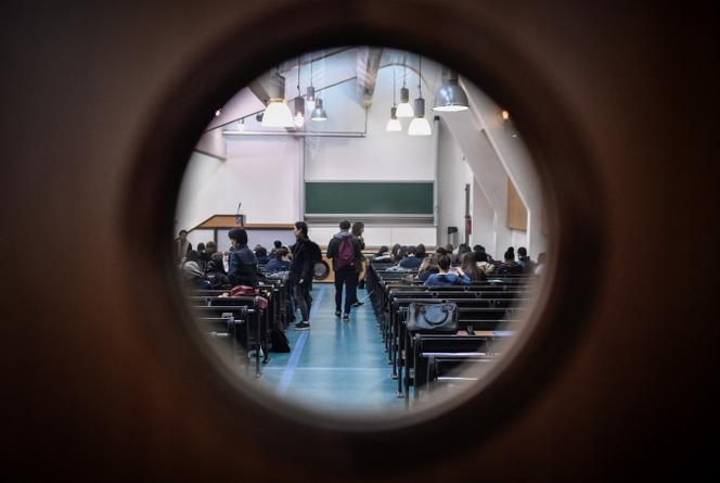A l’université Paris-I Panthéon-Sorbonne, en mars 2018.