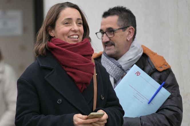 Sophie Binet, la secrétaire générale de la CGT, et Frédéric Souillot, secrétaire général de FO, à Paris, le 17 janvier 2025.
