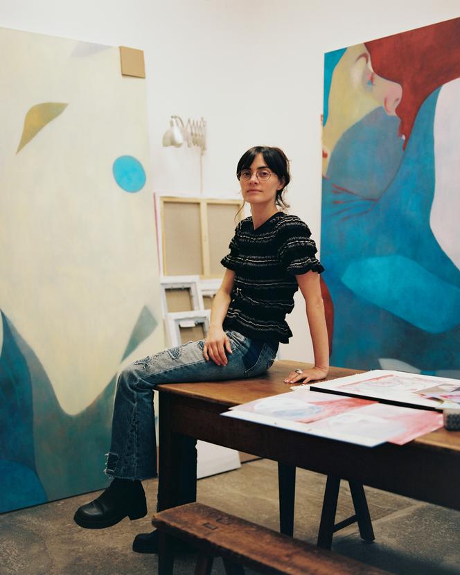 Inès Longevial dans son atelier, à Paris, le 19 mai 2025.